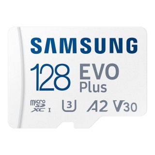 Samsung | MicroSD Card | EVO Plus | 128 GB | microSDXC Memory Card | Flash memory class U3