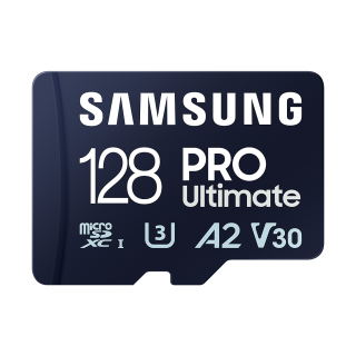 Samsung | MicroSD Card with Card Reader | PRO Ultimate | 128 GB | microSDXC Memory Card | Flash memory class U3