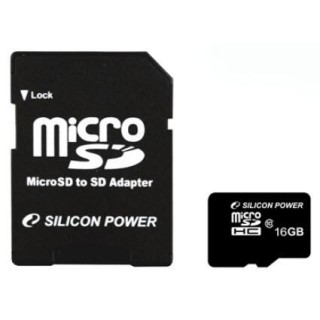 SD adapter | Silicon Power | 16 GB | MicroSDHC | Flash memory class 10