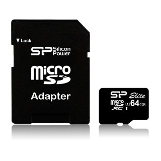 SD adapter | Silicon Power | Elite UHS-I | 64 GB | MicroSDXC | Flash memory class 10