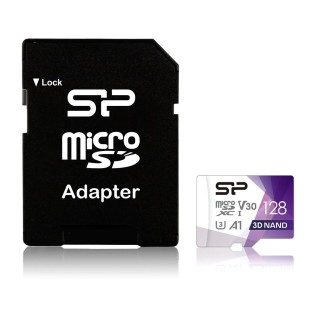 with Adapter | Silicon Power | Superior Pro | 128 GB | micro SDXC | Flash memory class 10