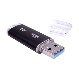 Silicon Power | USB 3.1 Flash Drive | Blaze B02 | 128 GB | USB 3.2 Gen 1/USB 3.1 Gen 1/USB 3.0/USB 2.0 | Black