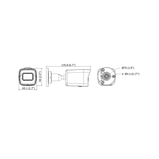 Hikvision | IP Camera | DS-2CD1043G2-I | Bullet | 4 MP | 2.8mm/4mm | IP67 | H.265+ | Micro SD
