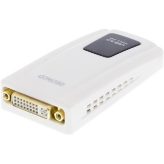 Адаптер DELTACO USB 3.0 - DVI-I/HDMI/VGA, активный / USB3-DVI