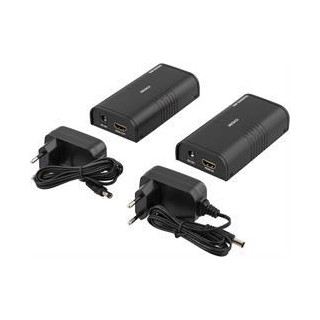 DELTACO Ethernet HDMI Extender, Up to 120m in 1080P with Cat6, Black  / HDMI-221