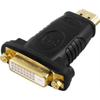 HDMI adapter DELTACO 1080p in 60Hz, black / HDMI-10