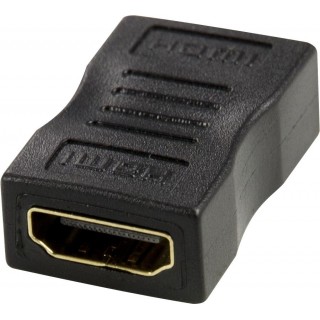 HDMI adapter DELTACO 19-pin female - female, black / HDMI-12
