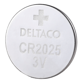 Lithium battery DELTACO Ultimate 3V, CR2025 button cell, 1-pack / ULT-CR2025-1P