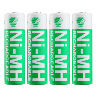 Rechargeable AA batteries DELTACO AA 2500mAh, Nordic Swan Ecolabelled, 4-pack / ULT-NH2500AA-4P