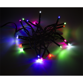 NORDIC HOME Multicolored LED Light chain, 1.5m, 20 LED, battery, outdoor, RGB / LGT-102
