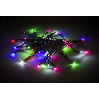 NORDIC HOME Multicolored LED Light chain, 5 m, 40 LED, transformator, outdoor, RGB / LGT-108