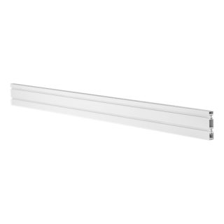 DELTACO OFFICE Track panel in aluminum for desk, 110 cm, white / DELO-0151