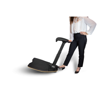 Ergonomic standing chair DELTACO OFFICE with integrated standing mat, black / DELO-0302