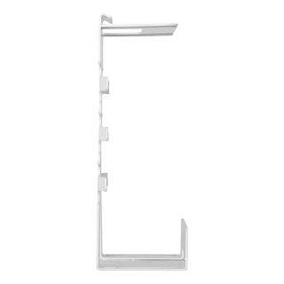 Table-mounted power strip organizer DELTACO OFFICE white / DELO-0202