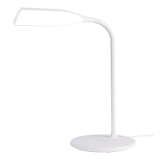 DELTACO OFFICE LED desk lamp with wireless fast charging, timer function, 360lm white /  DELO-0400