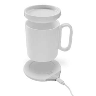 GADGETMONSTER Smart Mug, Keeps the drink in the mug 55 degrees warm or charges your Qi-compatible smartphone directly on the plate! GDM-1003