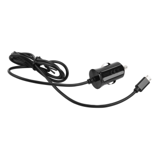 C ar charger DELTACO Micro USB, 2.4 A, 1 m fixed cable, 12 W total / USB-CAR129