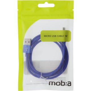 Cable MOB:A USB-A - MicroUSB 2.4A, 1m, blue / 383214