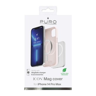 Case PURO for iPhone 14 Pro Max, magsafe, dusty pink / IPC14P67ICONMAGROSE