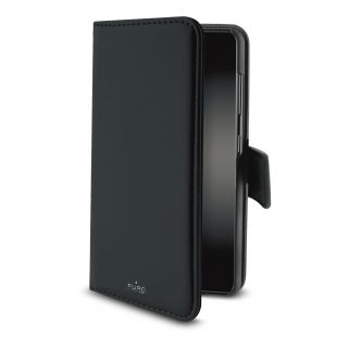 EcoLeather Wallet - case Puro for Samsung Galaxy A71, black / SGA71BOOKC3BLK