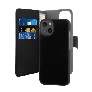 EcoLeather wallet case PURO for iPhone 13 Mini, black / IPC1354BOOKC3BLK
