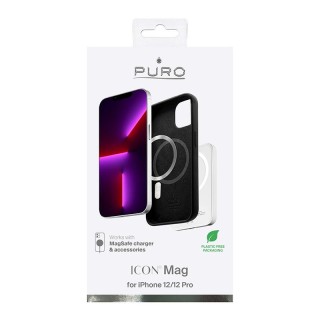 Icon Mag case PURO iPhone 12-12Pro, black / IPC1261ICONMAGBLK