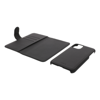 Wallet case DELTACO 2-in-1, iPhone 11 Pro, black / MCASE-W19IP58BLK
