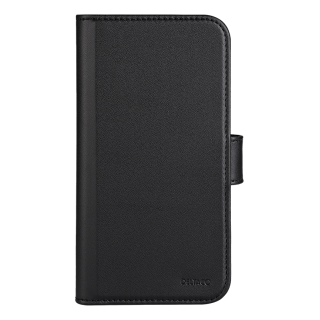 Wallet case DELTACO for iPhone 13/14, 2-in-1, magnetic back cover, black / MCASE-WIP1461