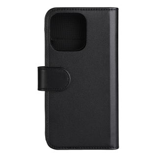 Wallet case DELTACO for iPhone 14 Pr,o 2-in-1, magnetic back cover, black / MCASE-WIP14P61