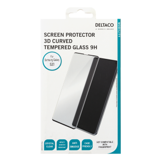 Screen protector DELTACO Galaxy S20, 3D curved glass / SCRN-20SA62 