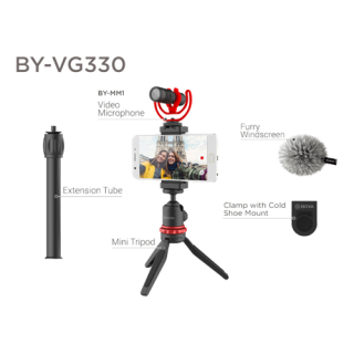 BOYA BY-VG330 Universal video kit for smartphone, black BOYA10153