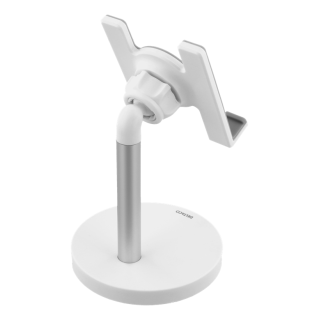 DELTACO Desktop Stand for Smartphone; Tablet, Fits "4.3" to 8 " white ARM-275