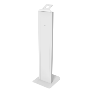 Floor stand DELTACO OFFICE with anti-theft enclosure for iPad 9.7/10.2, white / ARM-0513