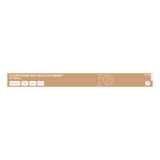 DELTACO OFFICE Напольная подставка с противоугонным корпусом для iPad 9.7 / 10.2