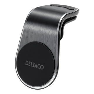 Magnetic car holder DELTACO angled air vent mount, for mobile, black / ARM-C104