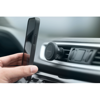 Magnetic smartphone holder for car DELTACO adjustable, air vent mount, black / ARM-C102