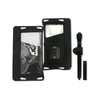 Waterproof fabric case with bicycle mount, IPX8, support for arms, TPU, black ARM-242