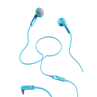 Ausinės DeFunc TALK į ausis, su mikrofonu, mėlynos / D0014