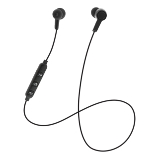 STREETZ In-ear BT headphones with microphone and media / answer buttons, black HL-BT301