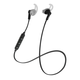 STREETZ Stay-in-ear BT5,0 headphones with microphone and control buttons, black HL-BT303
