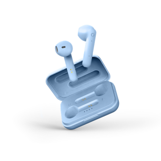 STREETZ True Wireless Stereo Headphones with Charging Case, semi-in-ear, BT 5, matt blue  TWS-107