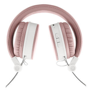 STREETZ Foldable on-ear BT headset, 3.5 mm, pink HL-BT402