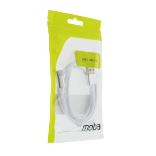 Cable MOB:A USB-A - USB-C 2.4A, 1m, white / 383204