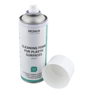 DELTACO Cleaning foam for plastic surfaces, 400 ml / CK1023