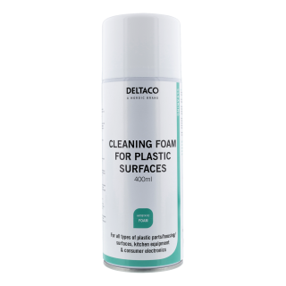 DELTACO Cleaning foam for plastic surfaces, 400 ml / CK1023