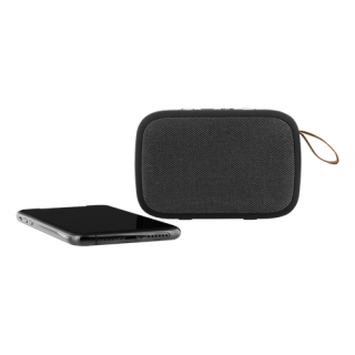 STREETZ portable BT speaker with TWS and FM radio, 3.5 mm, USB-A, micro-SD, black CM770
