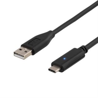 Phone cable DELTACO USB 2.0 "C-A", 0.5m, black / USBC-1003