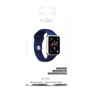 Elastic sport band PURO for Apple Watch, 44mm, blue / AW44ICONDKBLUE
