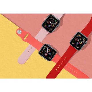 Silicone band PURO for Apple Watch, pink / AW40ICONROSE