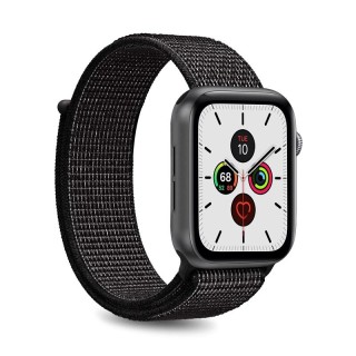 Nylon band PURO for Apple Watch 44mm, black / AW44SPORTBLK